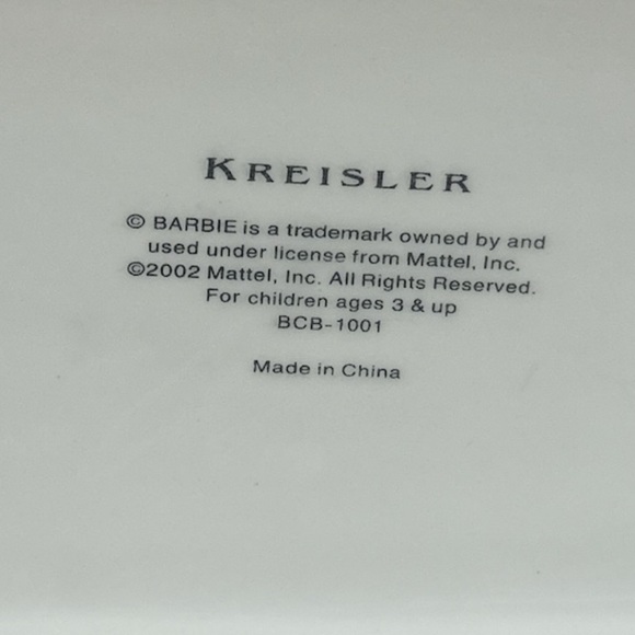 Barbie Kreisler Purse Coin Bank 2002 Ceramic Collectible Pink Handles - Picture 6 of 10